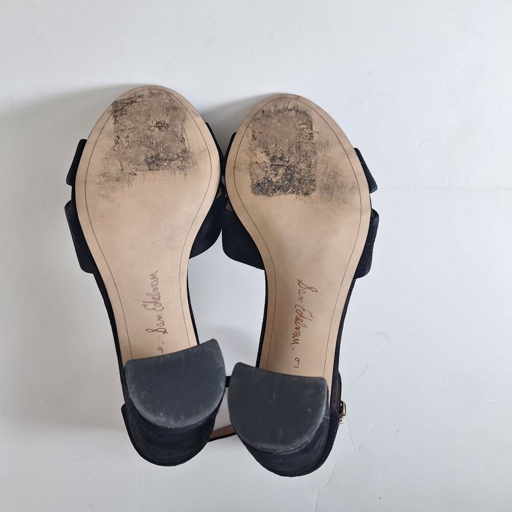 Sam Edelman Lucia ankle strap open toe heel size 9 - Picture 3 of 7